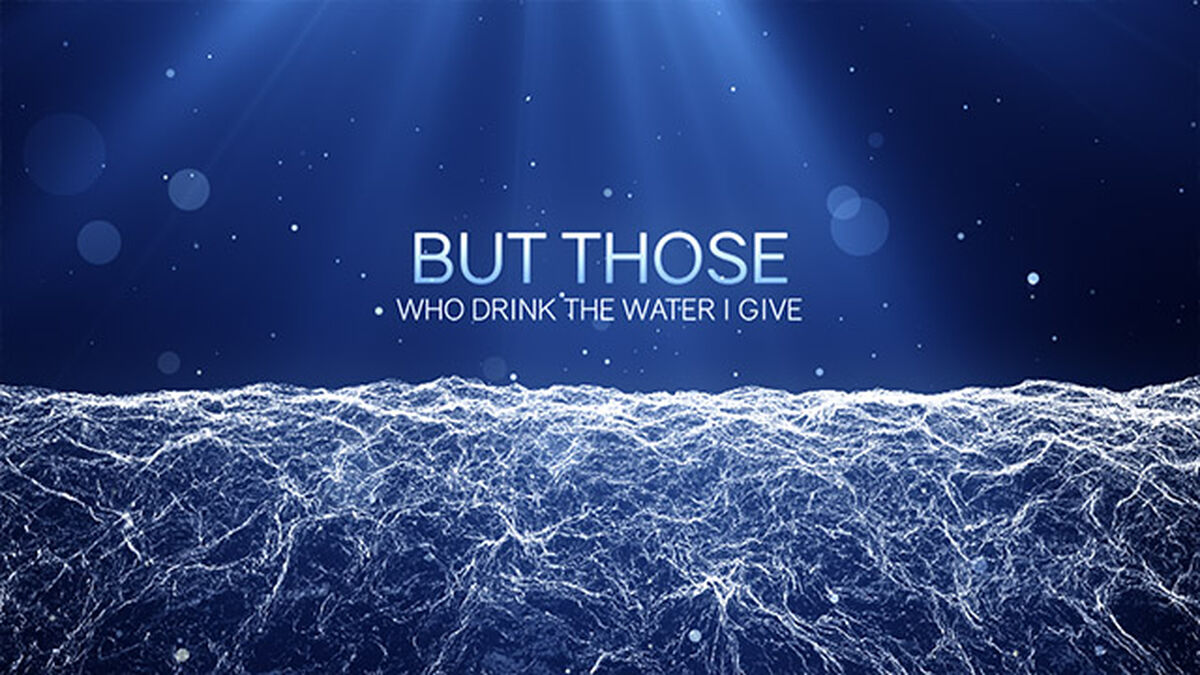 Living Water Typography Video image number null